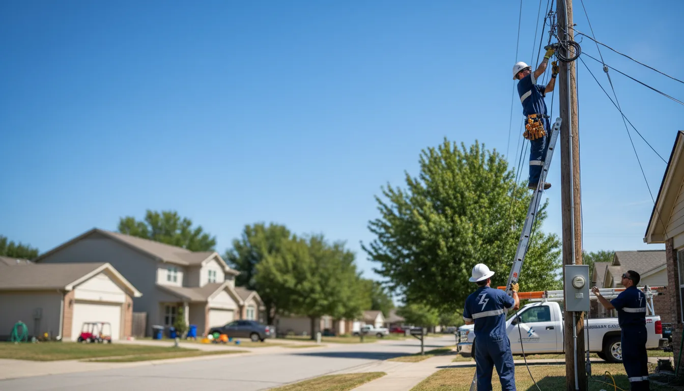 Residential electrician providing installation services in Paradise, UT